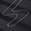 Brass Twisted Boston Link Chains  Necklaces for Women NJEW-D302-60P-4