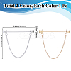 Zinc Alloy Hanging Chain Brooches FIND-GF0006-87C-2