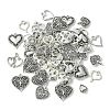 60Pcs 10 Styles Tibetan Style Alloy Pendants FIND-FS0002-20-3