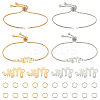 DIY Word Mom Link Slider Bracelet Making Kit DIY-UN0003-70-1