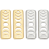 4Pcs 2 Colors Rack Plating Brass Moon Phase Bar Pendants KK-LP0001-59-1