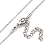 Non-Tarnish 304 Stainless Steel Boston Link Chain Necklaces LS-NJEW-R266-06P-1