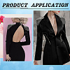 Fashion Iron Chain Tassel Epaulettes AJEW-WH0419-15P-6