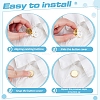 Flat Round Brass Button Covers Settings KK-WH0079-193B-P-2