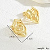 Fashionable Copper Plated Hollow C-shaped Clip-on Ear Cuff for Women MA7546-1