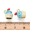 Rack Plating Alloy Enamel Charms PALLOY-N181-26KCG-01-3