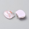 Transparent Resin Pendants for Hairpin Accessories RESI-WH0081-02B-2