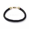 Unisex Braided Leather Cord Bracelets BJEW-JB04941-02-1