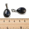 Natural Obsidian Pendants G-I358-B22-4