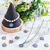10Pcs 304 Stainless Steel Pendants Rhinestone Setting STAS-AR0001-52-5
