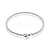Tarnish Resistant 304 Stainless Steel Ball Chain Bracelets STAS-J023-10P-2