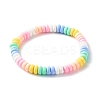 Handmade Polymer Clay Beads Stretch Bracelets for Kids BJEW-JB06487-02-1