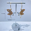 Fashionable luxury Clear Cubic Zirconia & Rhinestone Butterfly Stud Earrings KY8568-3-1