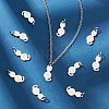 20Pcs 201 Stainless Steel Kitten Pendants STAS-UN0035-50-3