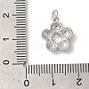 Rack Plating Brass Clear Cubic Zirconia Pendants KK-Z056-22P-3