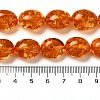 Resin Imitation Amber Beads Strands X-RESI-Z017-03-4