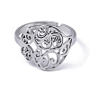 Non-Tarnish 201 Stainless Steel Finger Rings LS-RJEW-C074-08P-3