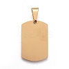 201 Stainless Steel Stamping Blank Tag Pendants STAS-O044-01-G122-2