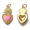 Golden Tone Brass Enamel Pendants X-KK-K750-01G-C-2