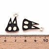 Halloween Theme Alloy Enamel Pendants ENAM-T022-54G-02-3