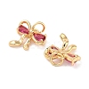 Brass Micro Pave Cubic Zirconia Pendants KK-B102-12G-01-2
