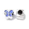 CCB Plastic Enamel European Beads CCB-G018-02J-1