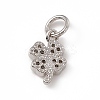 Brass Micro Pave Cubic Zirconia Charms LS-ZIRC-F132-35P-2