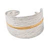 Two Tone 304 Stainless Steel Cuff Bangles SA-CBA90C5-02A-PG-4