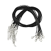 Waxed Cotton Cord Necklace Making MAK-YW0001-25A-1