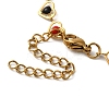 304 Stainless Steel Heart Link Bracelets for Women LS-BJEW-C076-02A-01-3