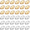 40Pcs 2 Colors Brass Beads KK-BBC0015-12-1