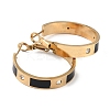 304 Stainless Steel Rhinestone Hoop Earrings for Women EJEW-L283-053G-02-2