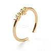 Constellation/Zodiac Sign Brass Cuff Rings RJEW-J074-05G-B-2