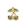 Brass Micro Pave Cubic Zirconia Pendants KK-M322-48G-06-1