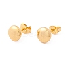6 Pairs 304 Stainless Steel Flat Round Stud Earrings for Women EJEW-A067-20-6