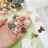 54Pcs 9 Styles Tibetan Style Alloy Pendants FIND-GA0005-47-3