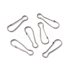 Non-Tarnish 304 Stainless Steel Push Gate Snap Keychain Clasp Findings STAS-G291-05P-01-3