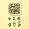 36Pcs 6 Styles Alloy Enamel Connector Charms FIND-FS0004-46A-6