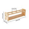 4 Round-Hole Wooden Kitchen Oil Bottle Organizer Rack ODIS-WH0026-23A-2