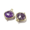 Natural Amethyst Pendants G-M431-12G-01-2