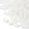 2 Strands Baking Paint Imitation Jade Glass Round Bead Strands DGLA-FS0001-20B-3