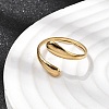 5Pcs 304 Stainless Steel Open Cuff Rings for Women RJEW-K313-03G-3