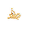 304 Stainless Steel Rhinestone Pendants STAS-P431-11G-1