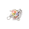 Opaque Printed Acrylic Pendants PALLOY-JF04496-4
