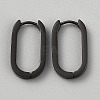 316 Stainless Steel Oval Hoop Earrings EJEW-WH0015-138B-EB-1