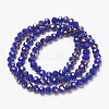Electroplate Opaque Glass Beads Strands LS-EGLA-A034-P4mm-F14-2