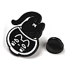 Cartoon Cat Enamel Pin JEWB-P032-D07-3