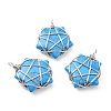 Synthetic Turquoise Pendants G-D458-07P-07-RS-1