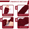 2 Pairs Acrylic Fiber Yarn Knitting Fingerless Gloves AJEW-DJ0001-65C-6