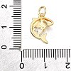 Brass Micro Pave Cubic Zirconia Pendants KK-V011-28G-A-3